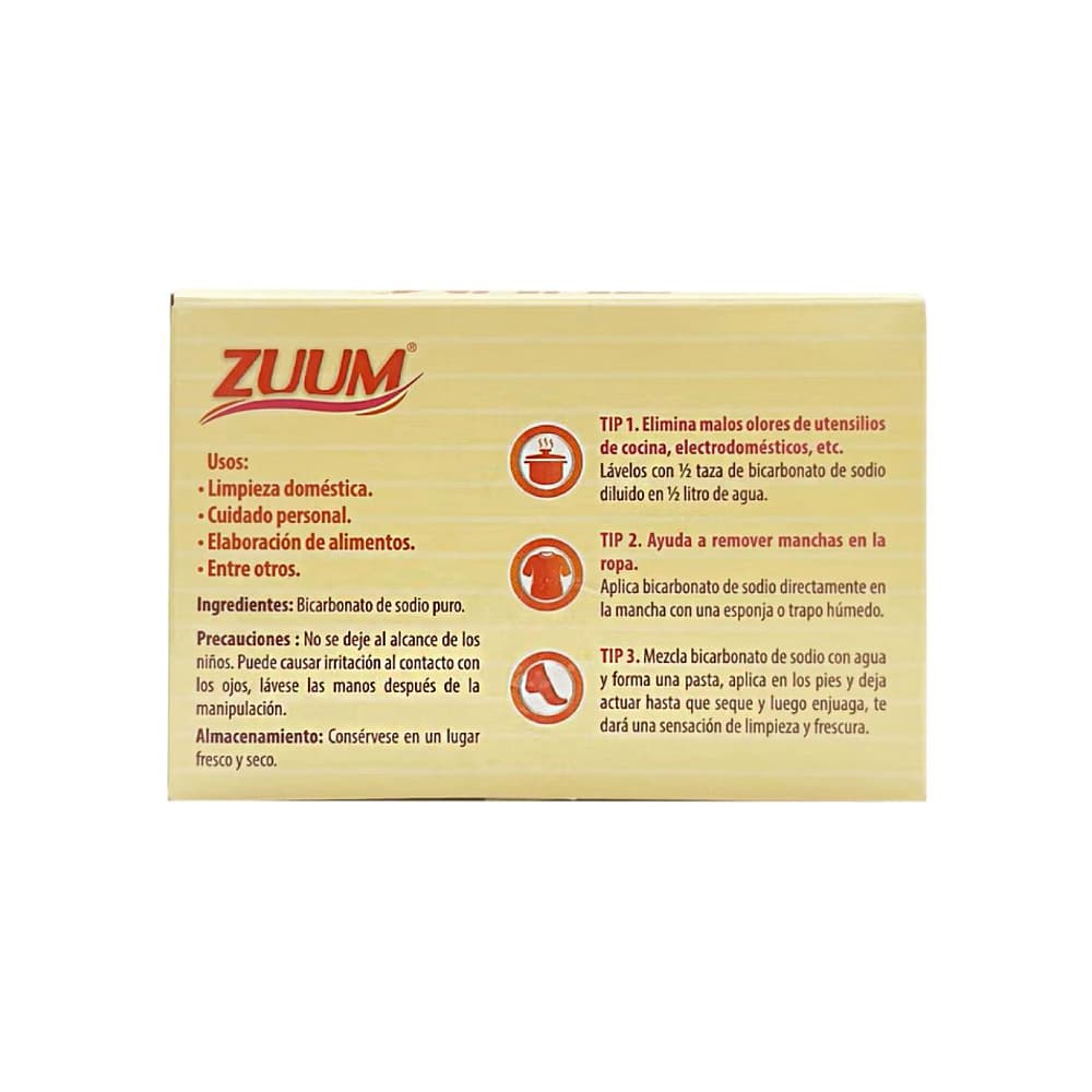 Bicarbonato de sodio puro grado alimenticio Zuum (200 g / 7.05 oz) - Miniatura 2