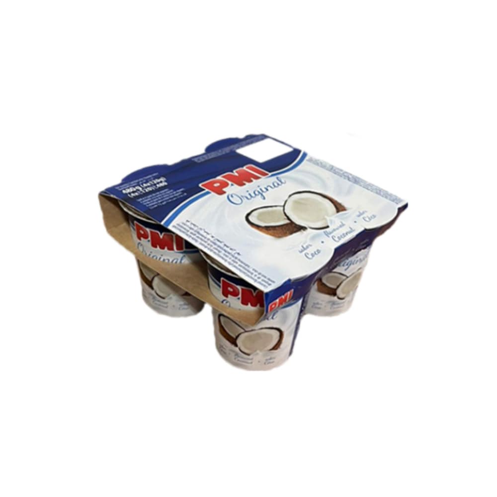 Yogurt sabor coco Original PMI (4 x 120 g / 4.23 oz) - Miniatura 1