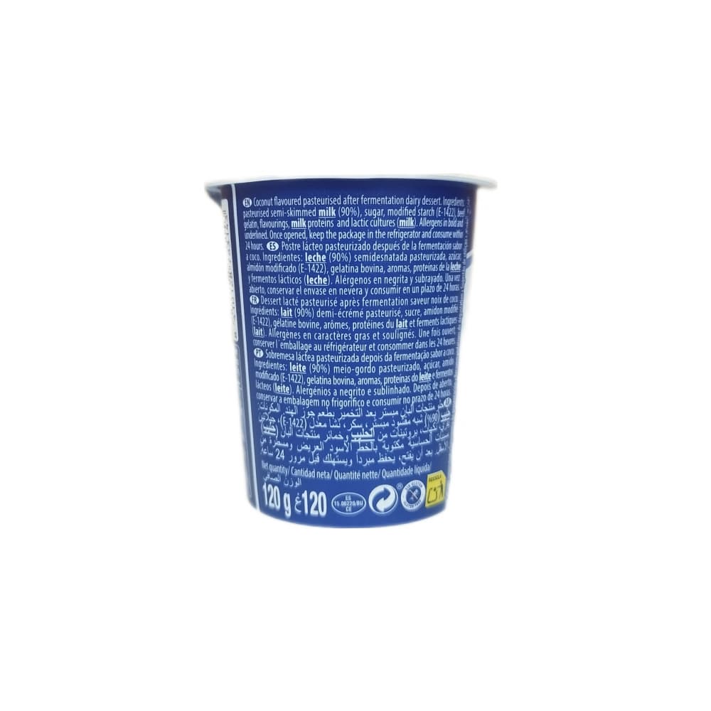 Yogurt sabor coco Original PMI (4 x 120 g / 4.23 oz) - Miniatura 3