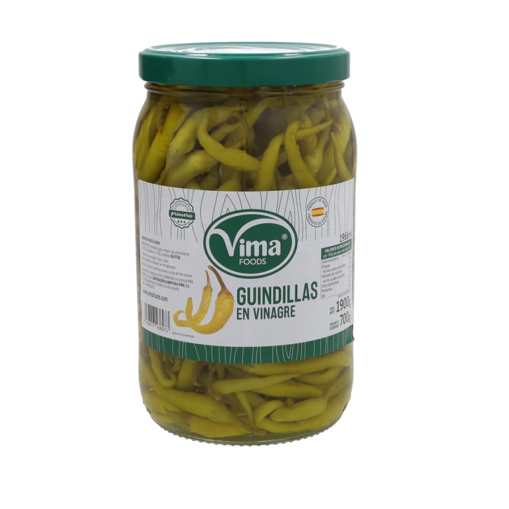 Guindillas en vinagre Vima Foods (1.9 kg / 4.2 lb) - Imagen 1