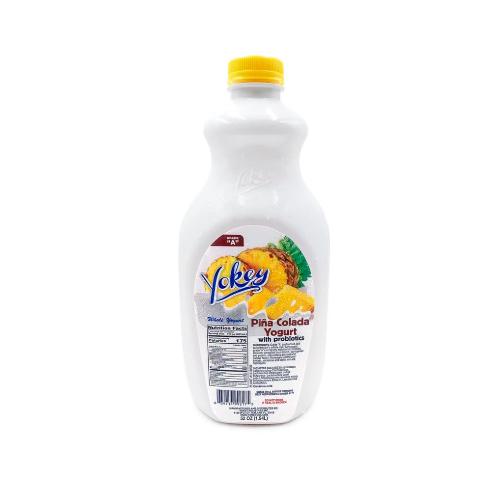 Yogurt de piña colada con probióticos Yokey (1.54 L) - Imagen 1