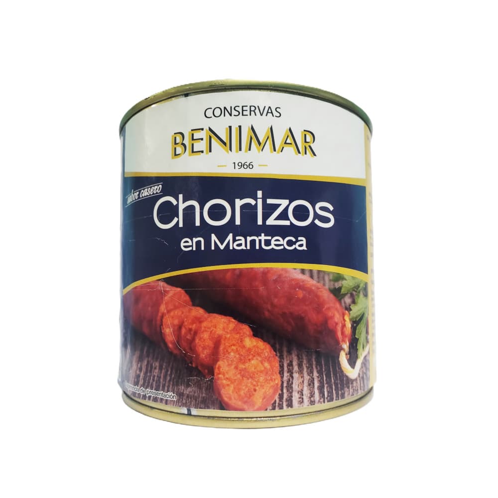 Chorizos en manteca Benimar (640 g / 1.43 lb) - Imagen 1