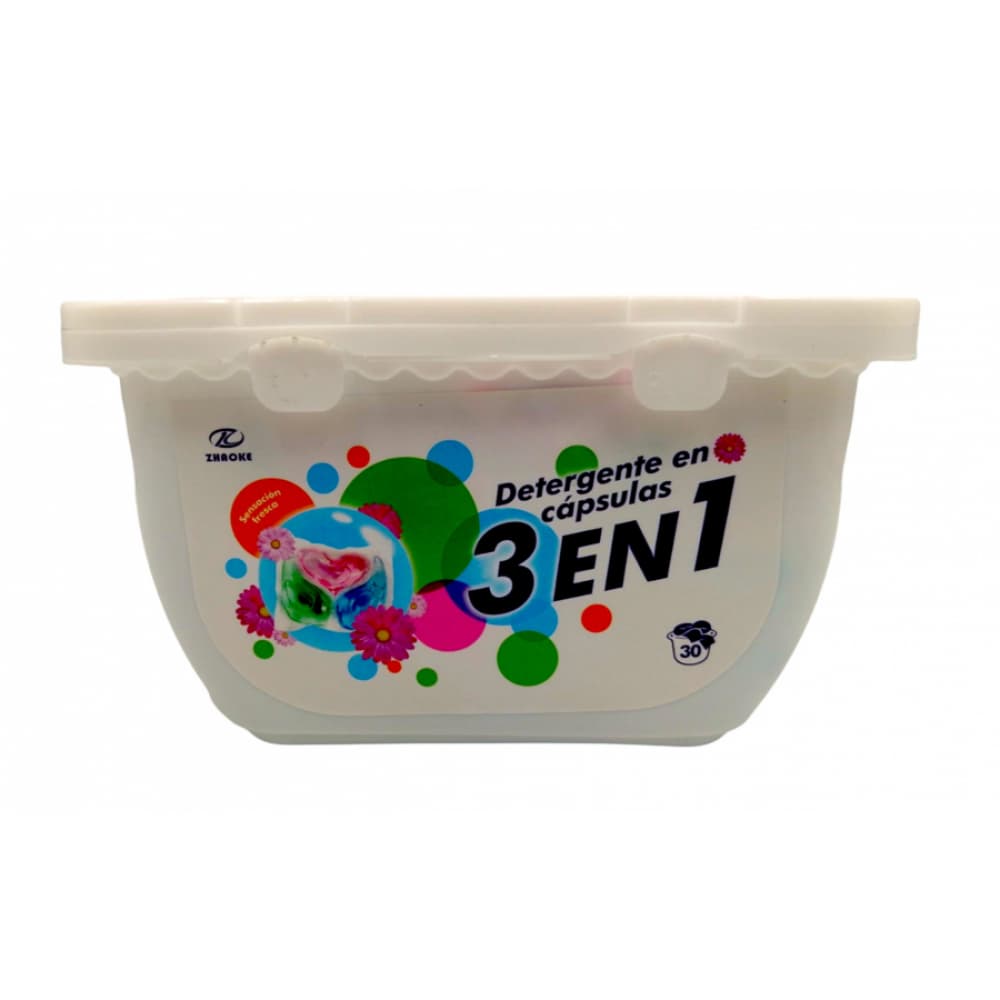 Detergente en cápsulas 3 en 1 Zhaoke (30 U) - Imagen 1