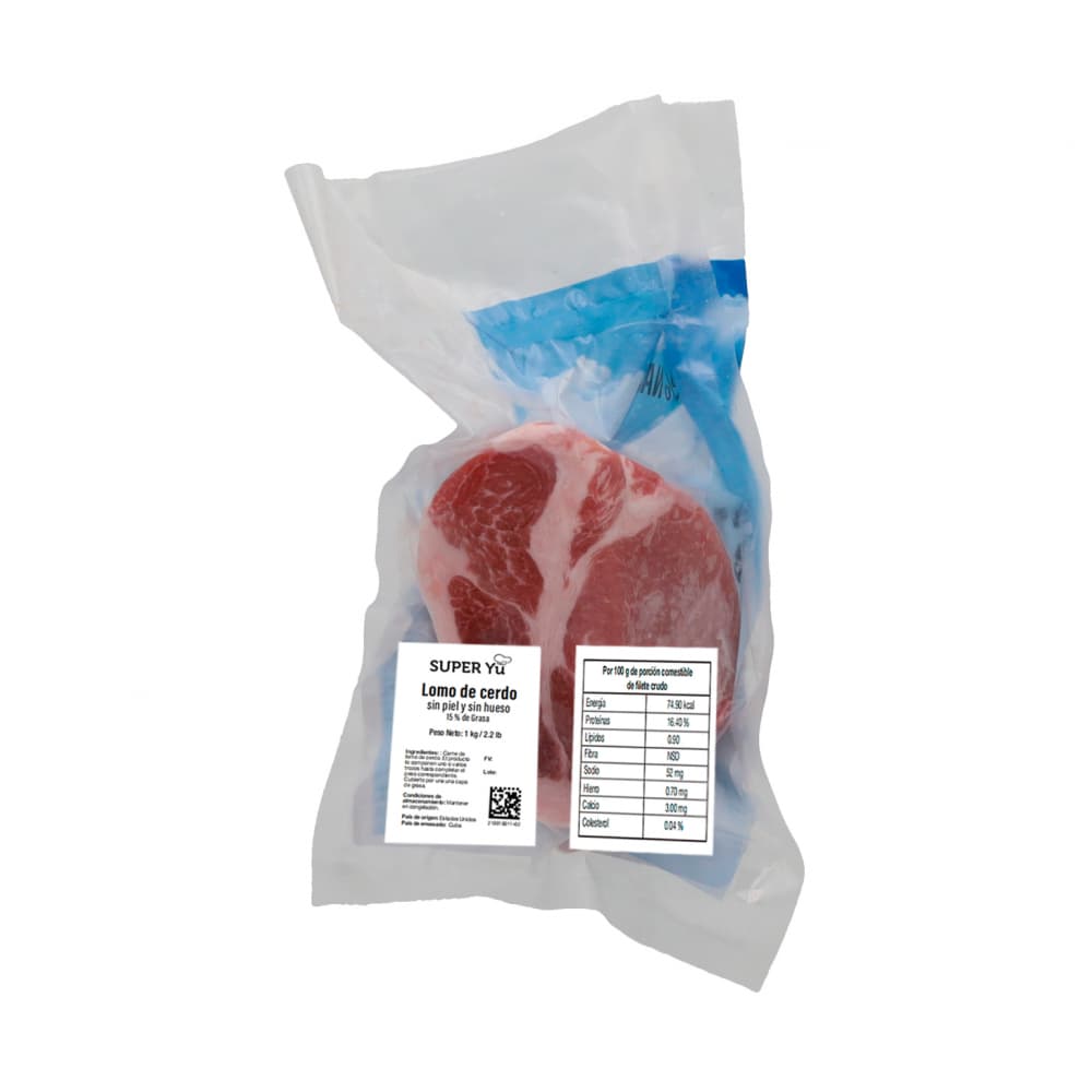 Lomo de cerdo sin piel y sin hueso Super Yu (1 kg / 2.2 lb) - Miniatura 4