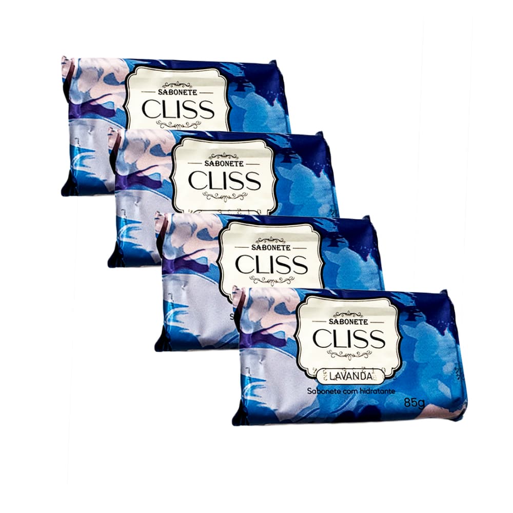 Jabón hidratante Cliss esencia Lavanda (4 x 85 g / 2.99 oz) - Imagen 1