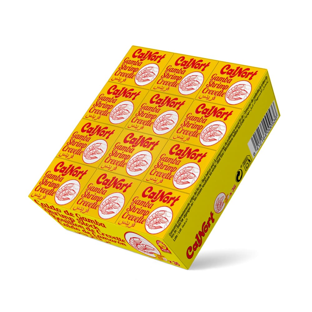 Cubo -pastilla- de caldo de gamba Calnort (36 x 10 g) - Imagen 1