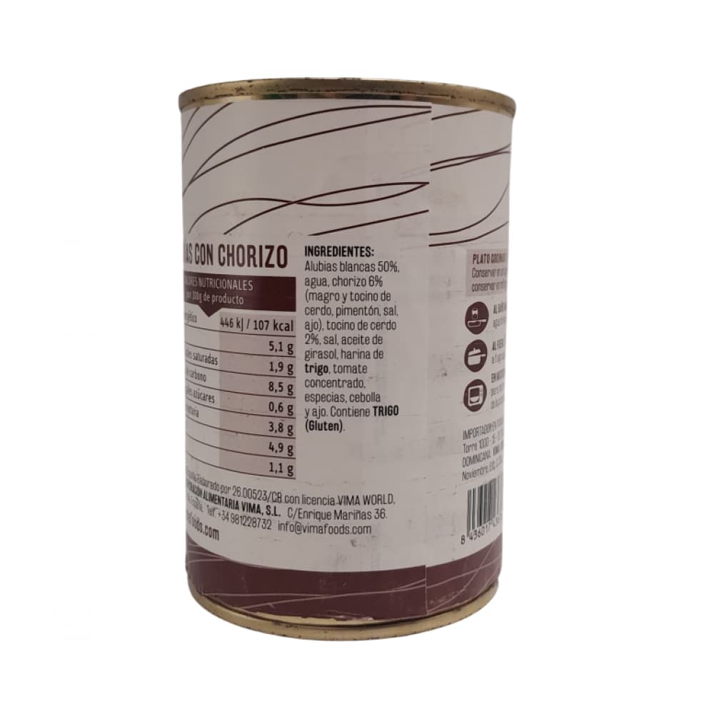 Judías con chorizo Vima Foods (415 g / 14.63 oz) - Miniatura 2