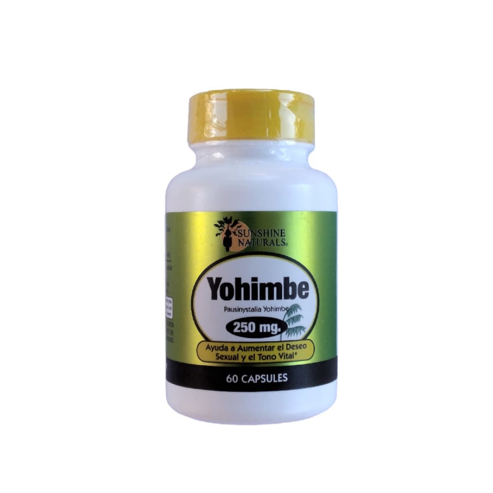 Yohimbe 250 mg Sunchine Naturals (60 cápsulas) - Imagen 1