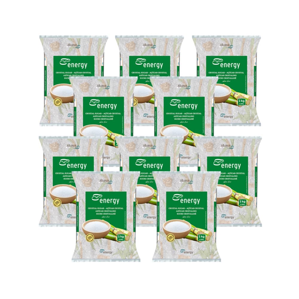 Azúcar blanca cristalino Energy (10 x 1 kg / 2.2 lb) - Imagen 1