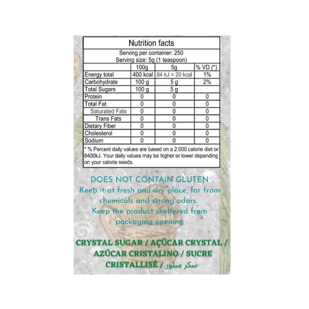 Azúcar blanca cristalino Energy (10 x 1 kg / 2.2 lb) - Miniatura 3