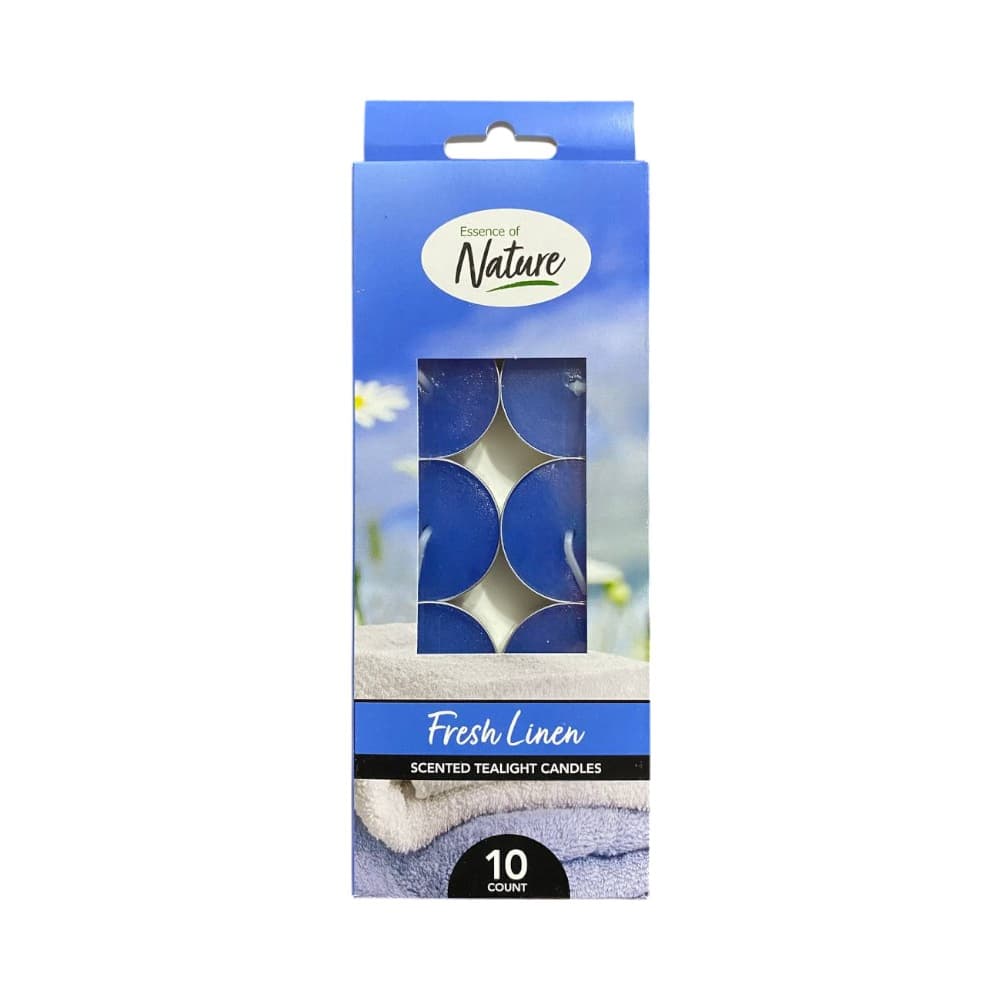 Juego de 10 velas aroma a lino fresco Essence of Nature - Imagen 1