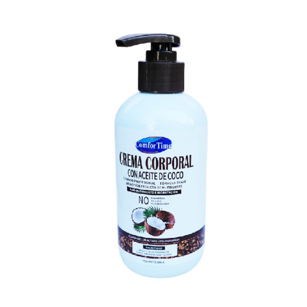 Crema corporal con aceite de coco (300 ml / 10.14 oz) - Imagen 1