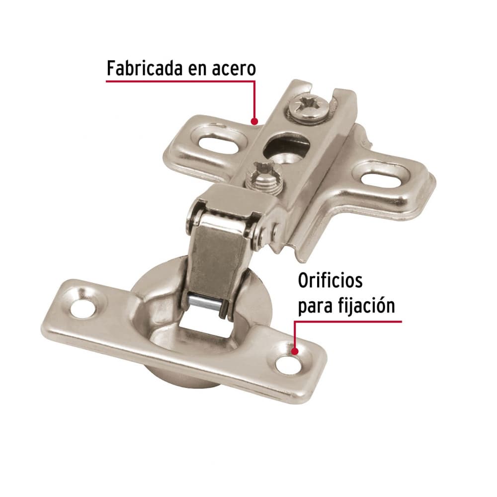 Bisagras bidimensionales de 95° /cobertura media. - Miniatura 4
