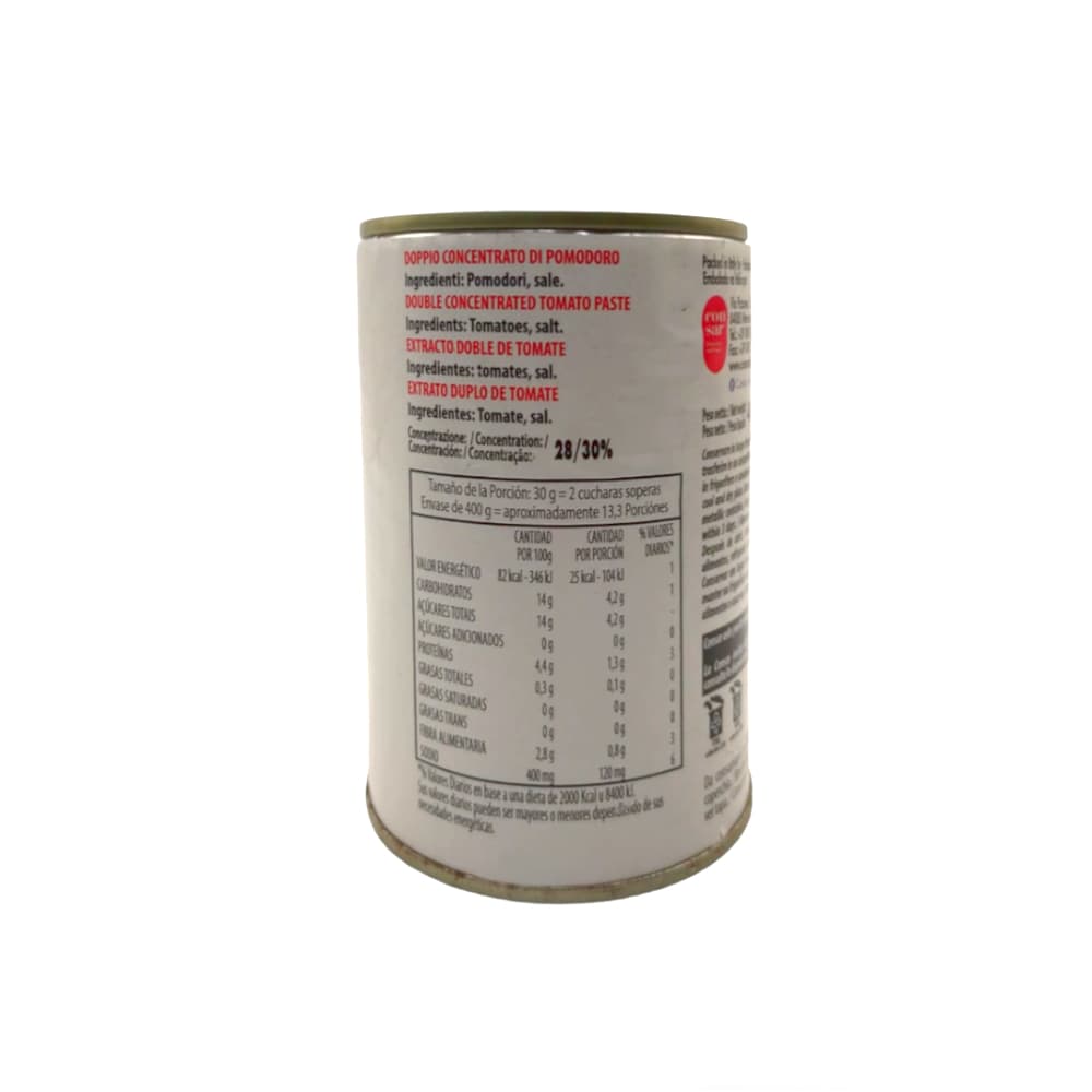 Concentrado doble de tomate Sara (400 g / 14.1 oz) - Miniatura 2