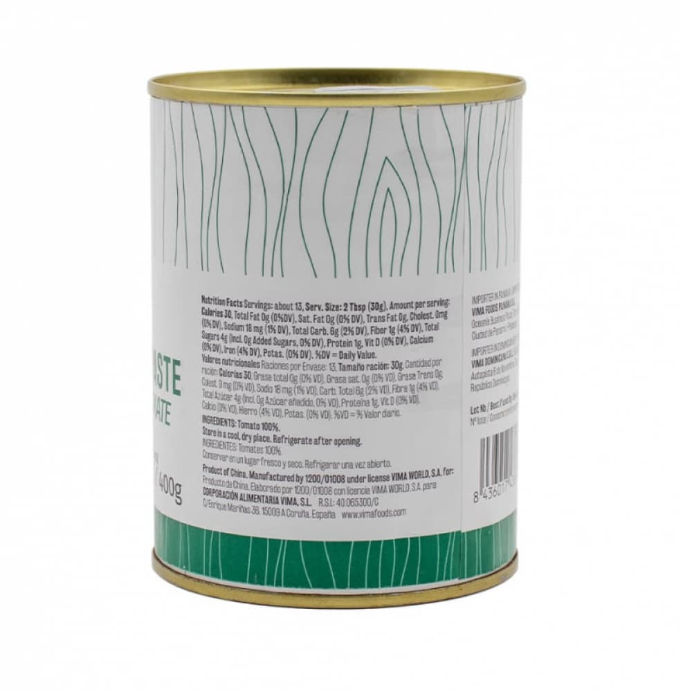 Pasta de tomate Vima Foods (400 g / 14 oz) - Miniatura 2