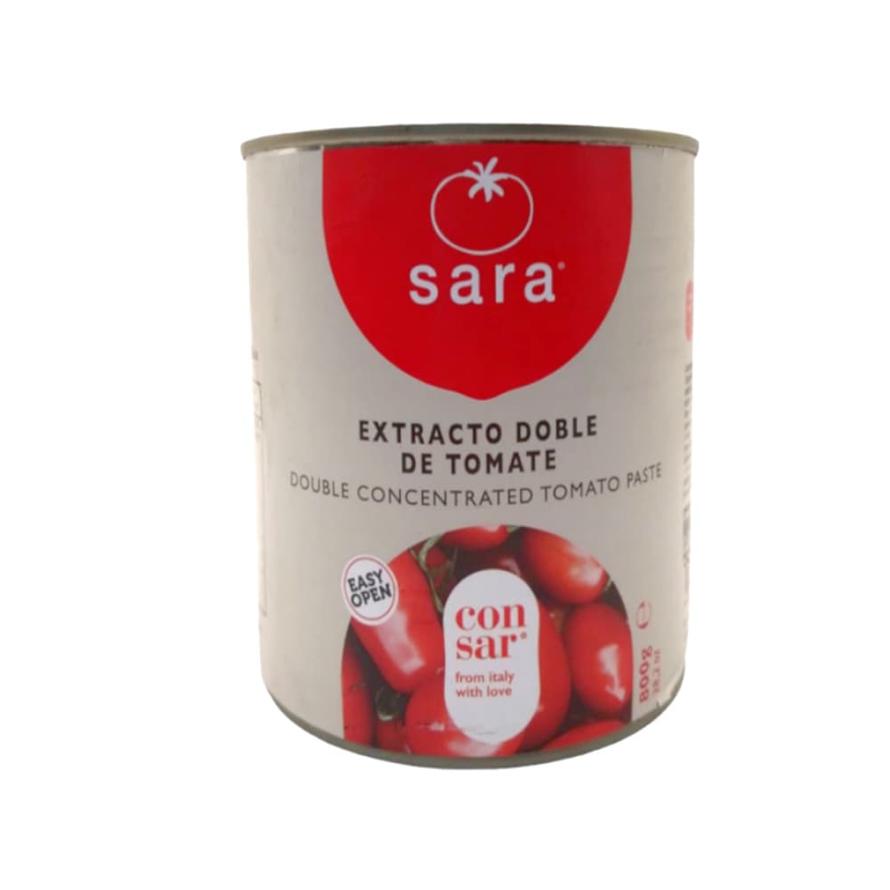 Concentrado doble de tomate Sara (800 g / 1.76 lb) - Imagen 1