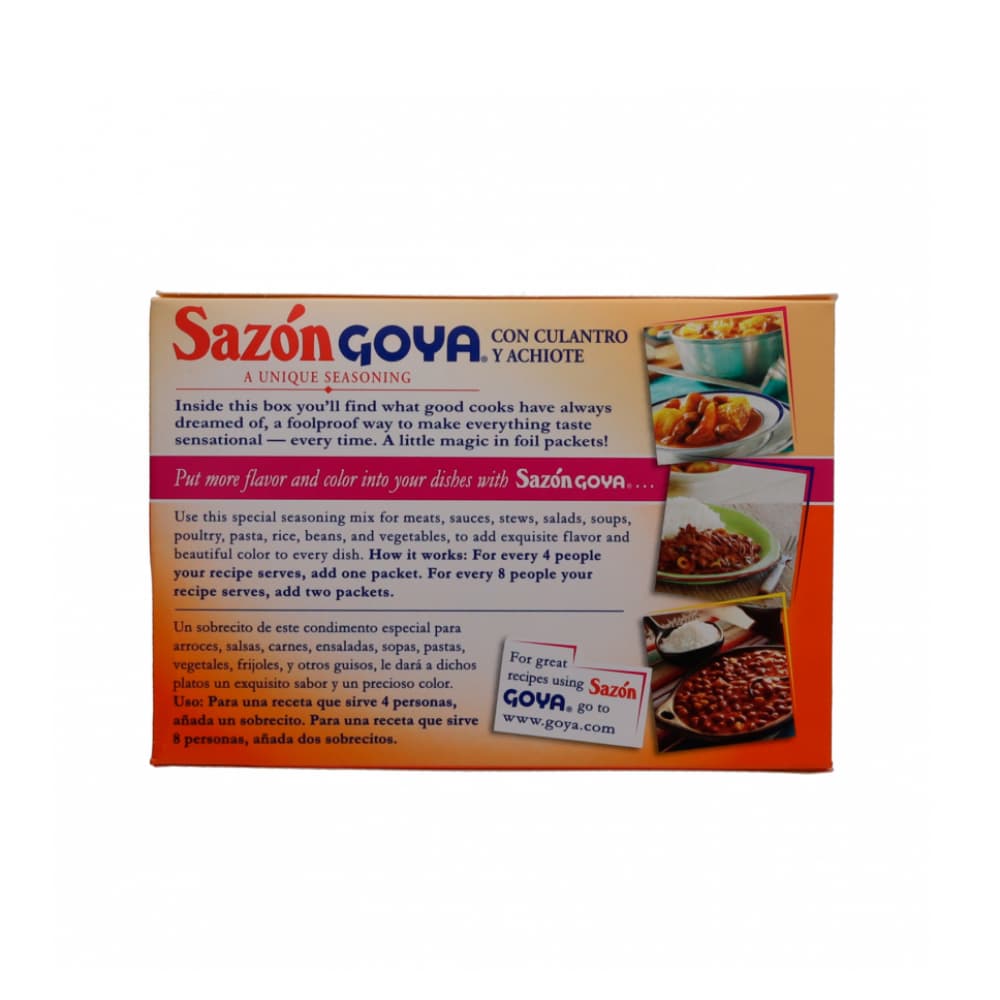 Sazón con culantro y achiote Goya (100 g / 3.52 oz) - Miniatura 2