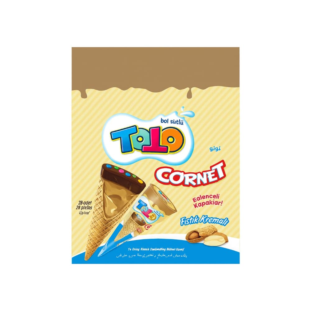 Caja de cono de barquillo y mani Toto Cornet (24 U) - Miniatura 2