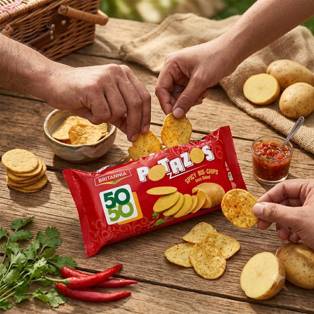 Papas picantes horneadas Britannia Potazos (100 g / 3.52 oz) - Miniatura 5