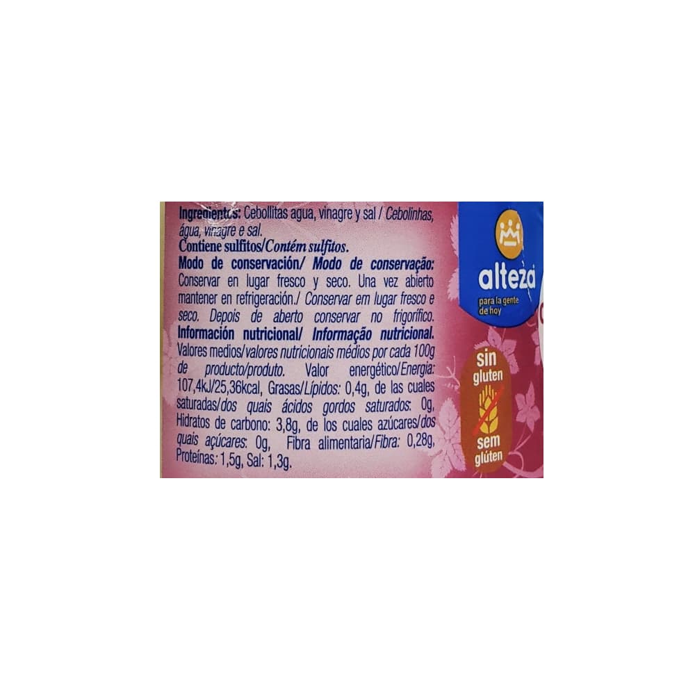 Cebollitas blancas Alteza (345 g / 12.17 oz) - Miniatura 3