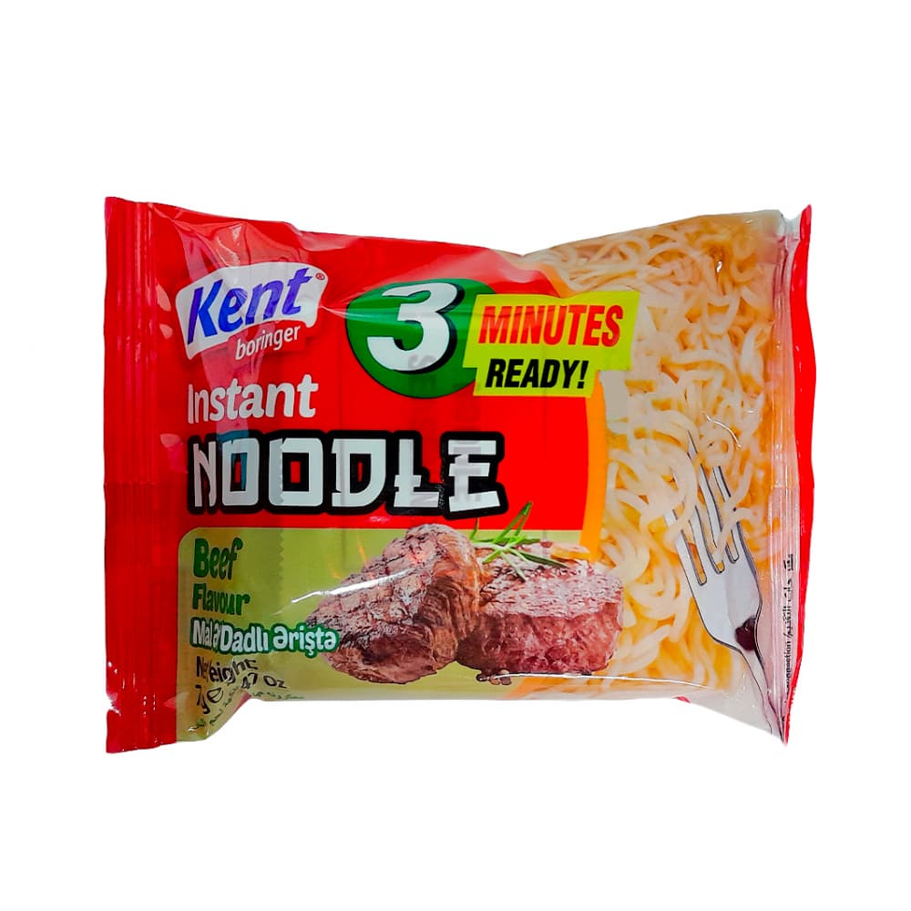 Fideos instantáneos sabor carne de res Kent boringer (70 g / 2.4 oz) - Imagen 1
