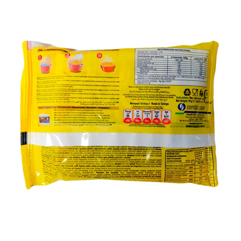 Fideos instantáneos sabor a pollo (70 g / 2.4 oz) - Miniatura 3