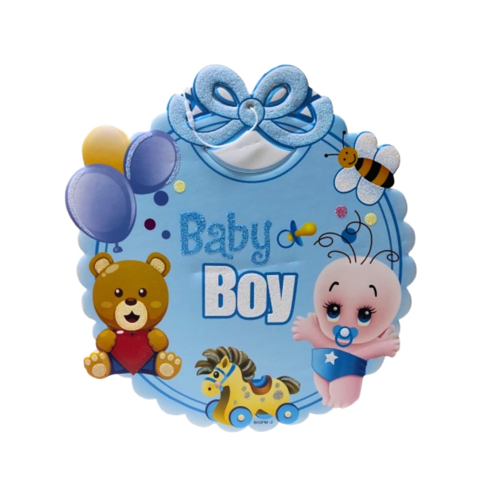 Colgante azul para decorar la fiesta de bebé Gutza - Imagen 1