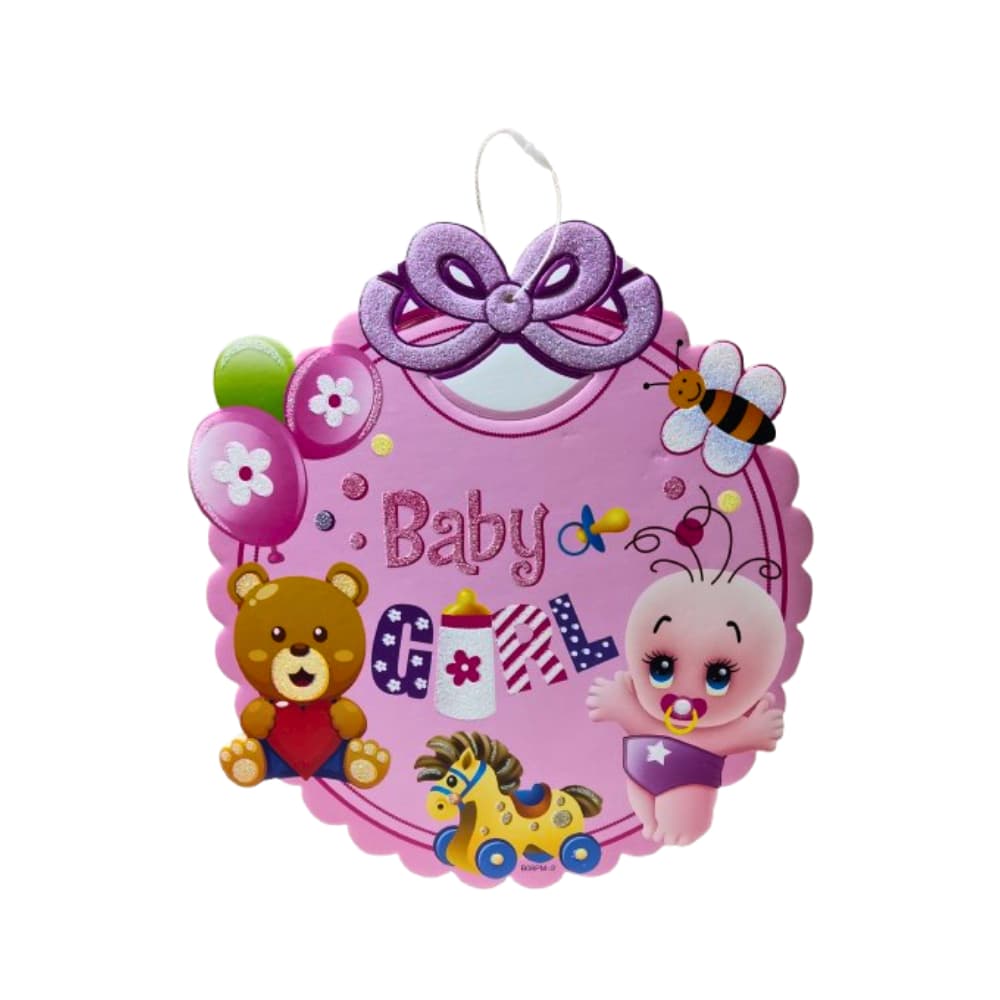 Colgante rosado para decorar la fiesta de la bebé Gutza - Imagen 1