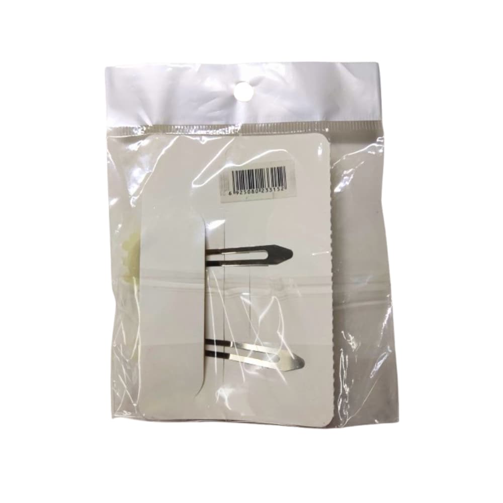 Par de ganchos con perlas blancas para el cabello Gutza - Miniatura 2