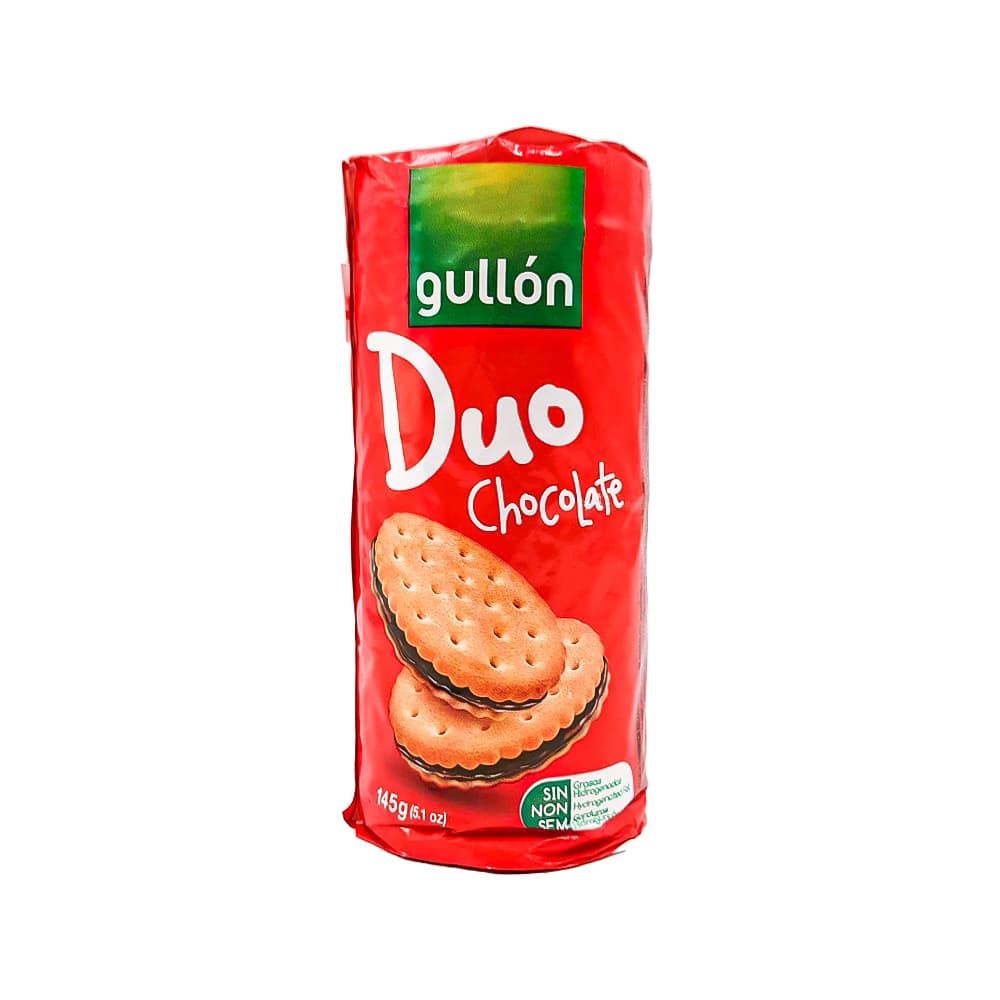 Galletas con relleno de crema sabor chocolate Duo Gullón (145 g / 5.11 oz) - Imagen 1