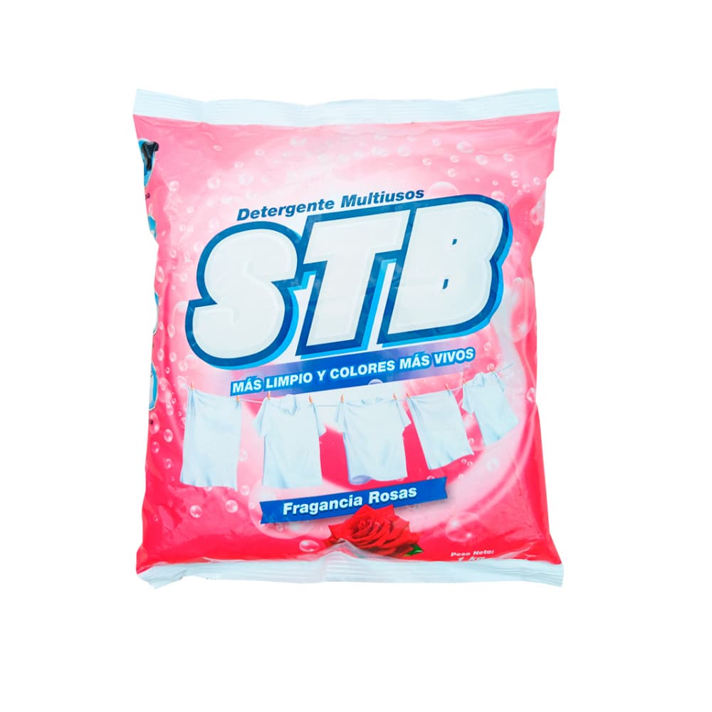 Detergente en polvo fragancia rosas STB (1 kg / 2.2 lb) - Miniatura 3