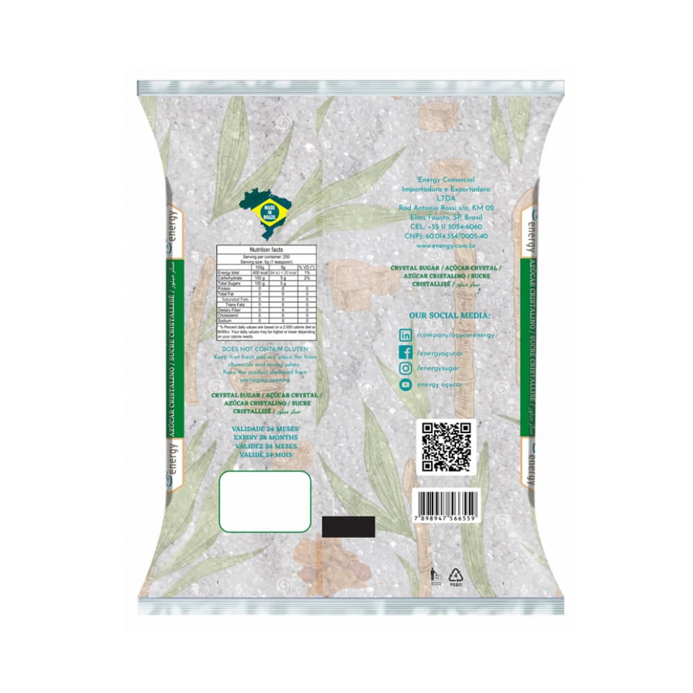 Azúcar blanca cristalina Energy (1 kg / 2.2 lb) - Miniatura 2
