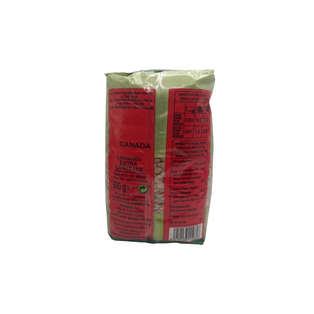 Lentejas extra La Asturiana (500 g / 1.10 lb) - Miniatura 2