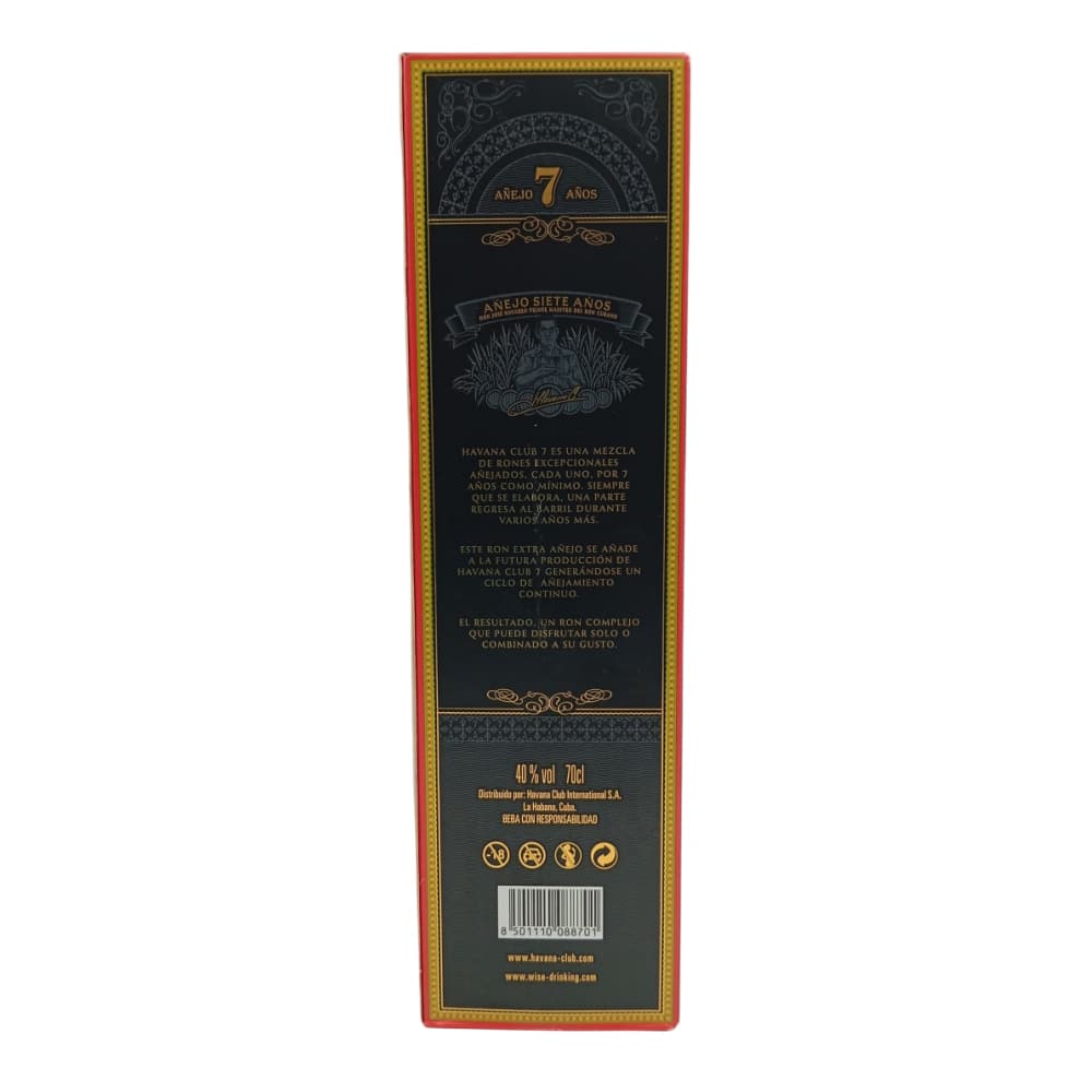 Botella de ron Añejo 7 Años 40 % vol Havana Club (700 ml) - Miniatura 2