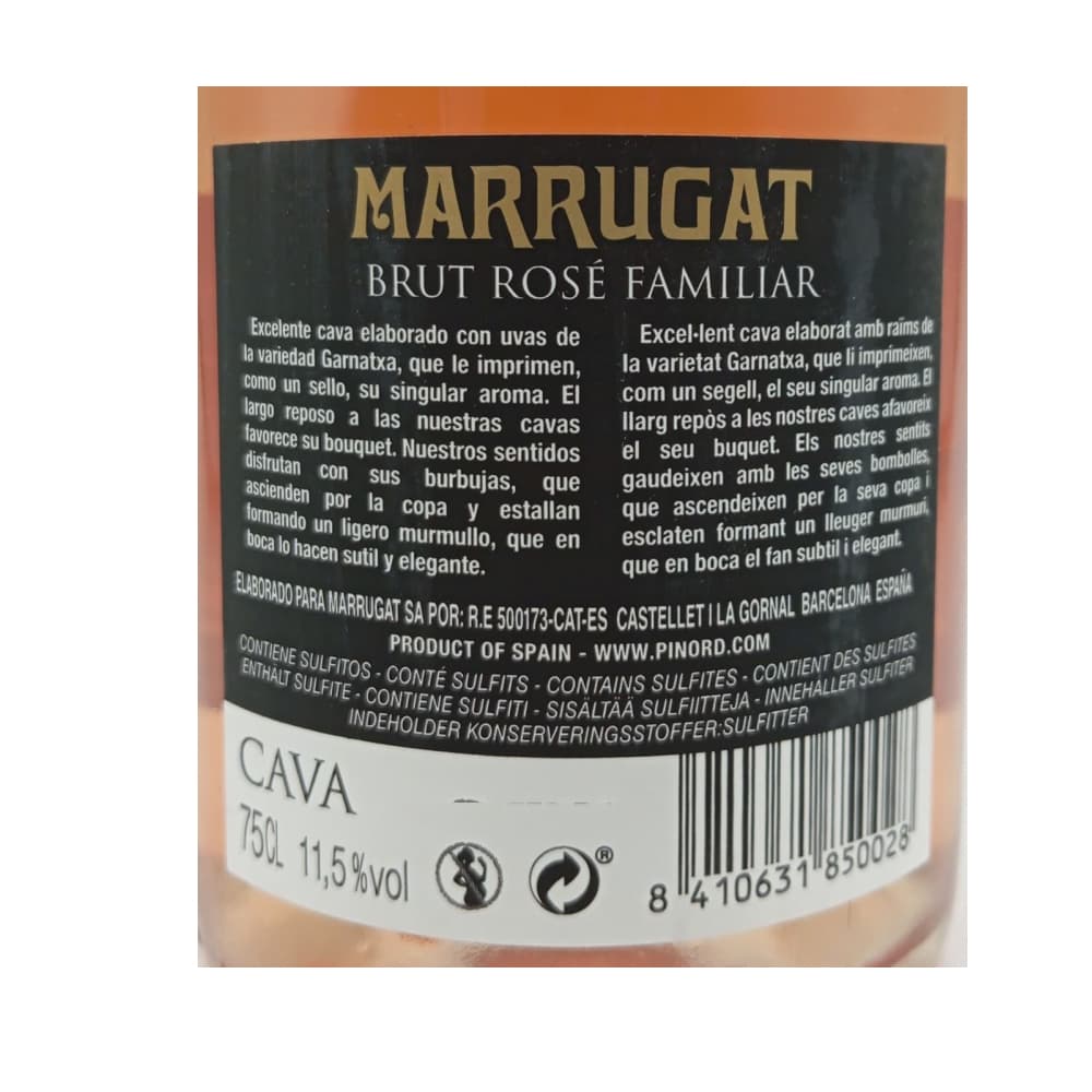 Vino rosado Cava Brut Marrugat (750 ml) - Miniatura 3