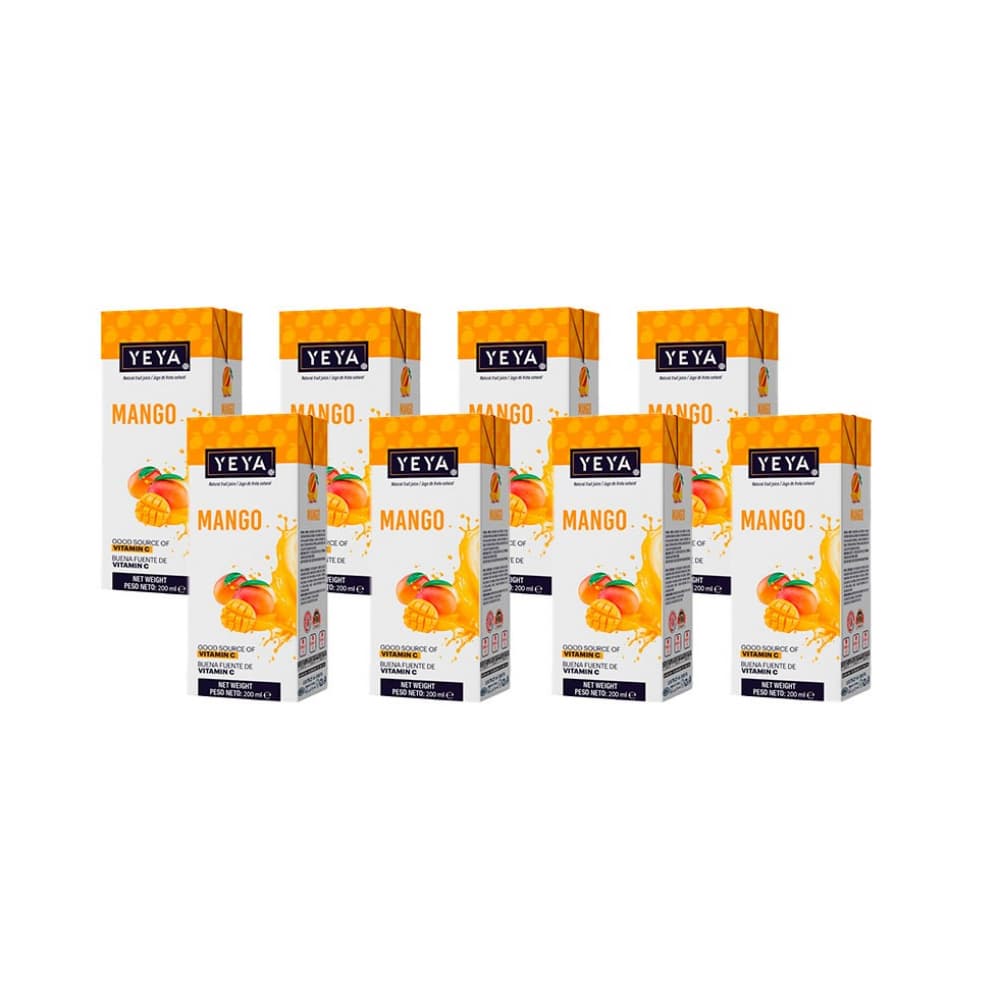 Bebida saborizada sabor mango Yeya (8 x 200 ml) - Imagen 1