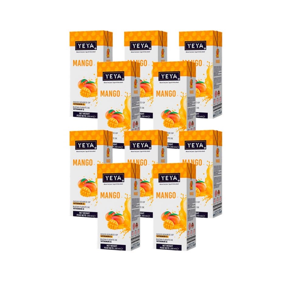 Bebida saborizada sabor mango Yeya (10 x 200 ml) - Imagen 1