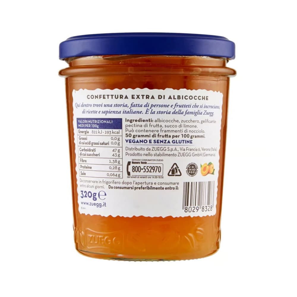 Mermelada extra de melocotón Zuegg (320 g / 11.28 oz) - Miniatura 3