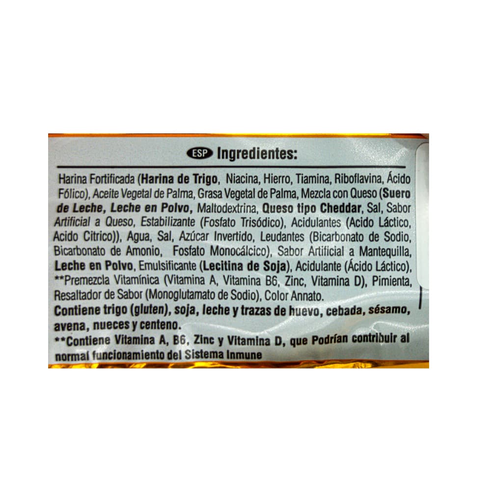 Galletas sabor queso y mantequilla Saltín (225 g / 7.94 oz) - Miniatura 2