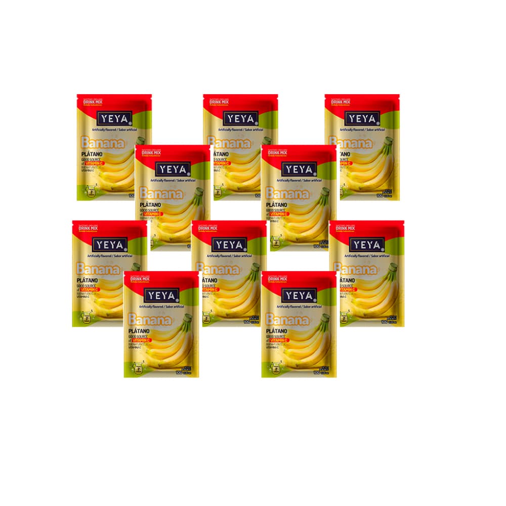 Refresco instantáneo sabor plátano Yeya (10 x 10 g) - Imagen 1