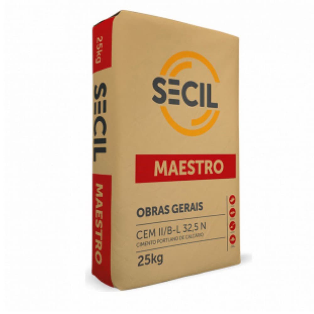 Cemento portland calizo Secil Maestro (25 kg / 55.12 lb) - Imagen 1