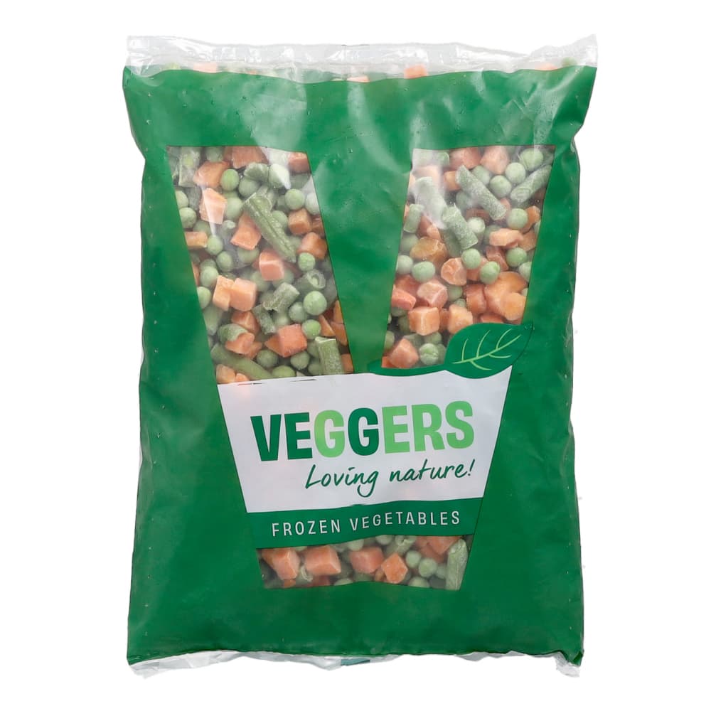 Vegetales mixtos congelados Veggers (1 kg / 2.2 lb) - Imagen 1