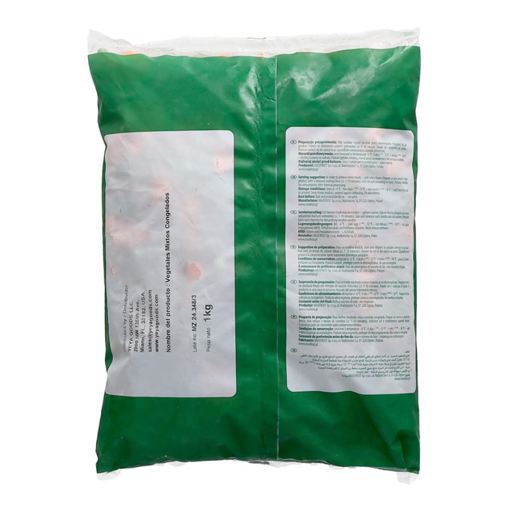 Vegetales mixtos congelados Veggers (1 kg / 2.2 lb) - Miniatura 2