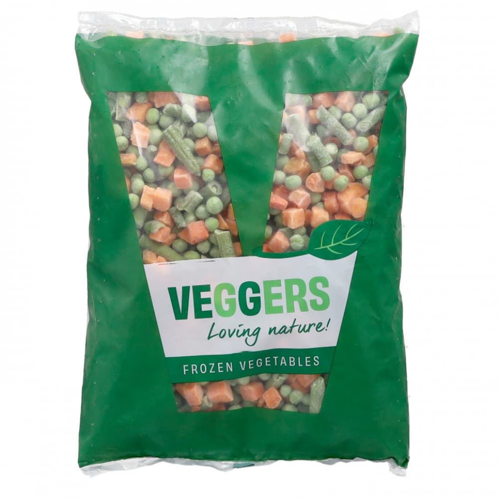 Vegetales mixtos congelados Veggers (1 kg / 2.2 lb) - Imagen 1