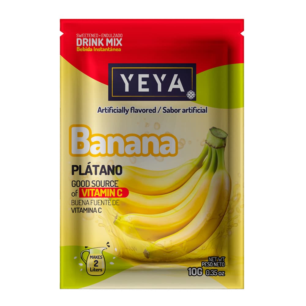 Refresco instantáneo sabor plátano YEYA (10 g) - Imagen 1