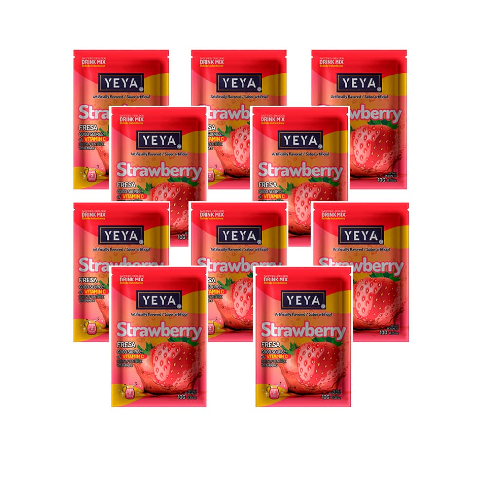 Refresco instantáneo sabor fresa Yeya (10 x 10 g) - Imagen 1