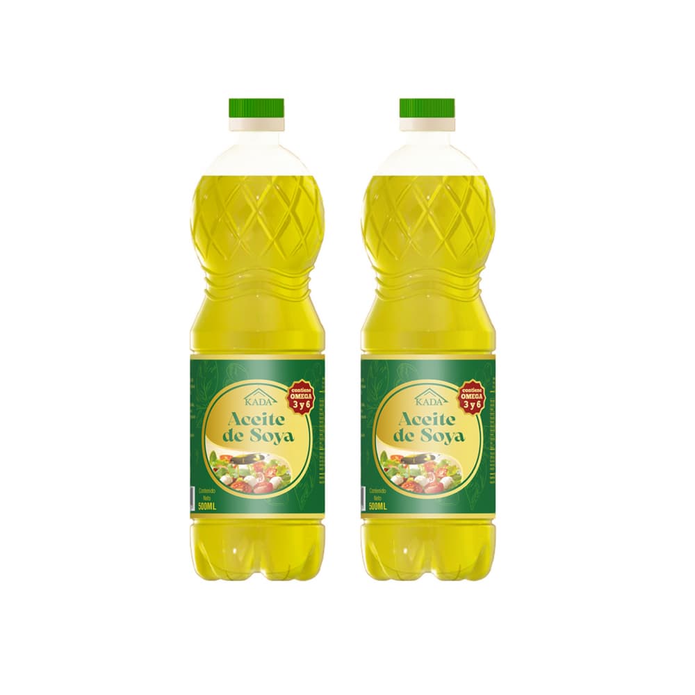 Aceite de soya Kada (2 x 500 ml) - Imagen 1