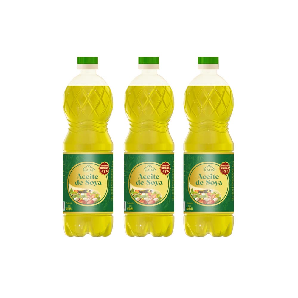 Aceite de soya Kada (3 x 500 ml) - Imagen 1