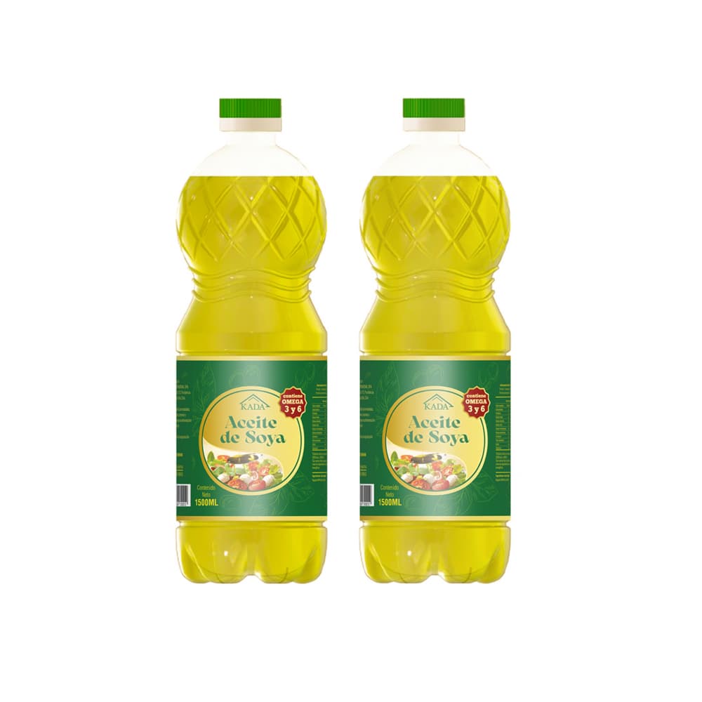 Aceite de soya Kada (2 x 1500 ml) - Imagen 1