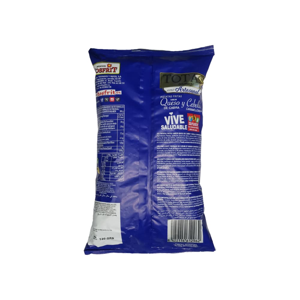 Patatas fritas sabor queso de cabra y cebolla caramelizada Totas Gourmet (130 g / 4.58 oz) - Miniatura 2
